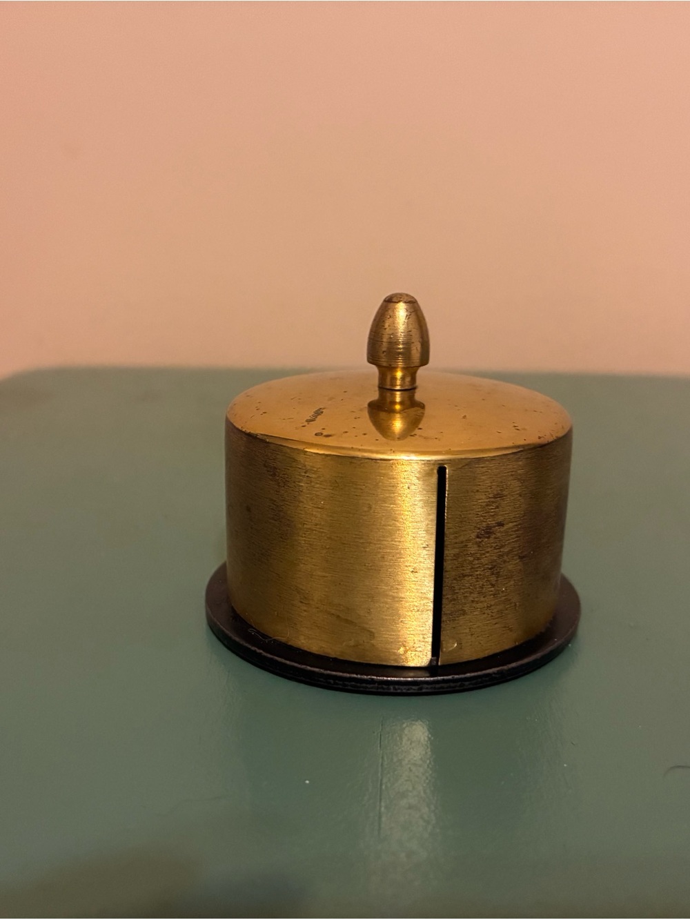 Vintage Brass Stamp Dispenser